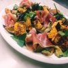 Paneer and prosciutto salad